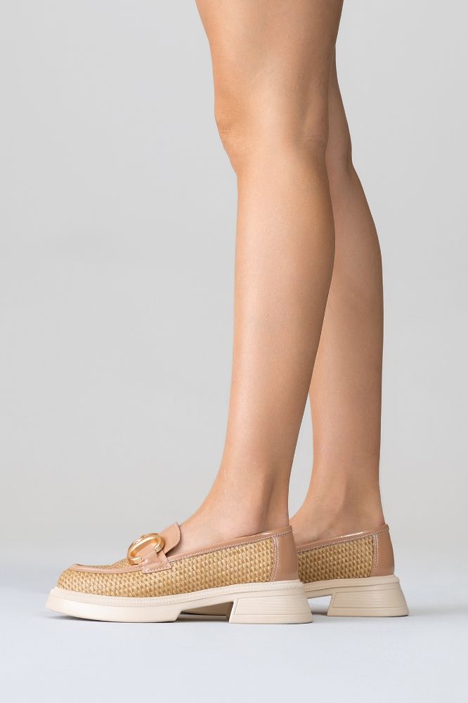 kadin-tokali-loafer-ayakkabi-TEN HASIR-KYL2521007-0090651_0